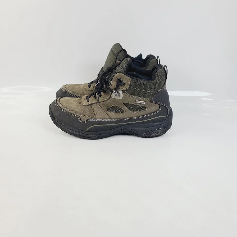 Dunham Men's Khaki Cloud Plus II Leather Waterproof Ankle‎ Hiking Boot Size 8.5